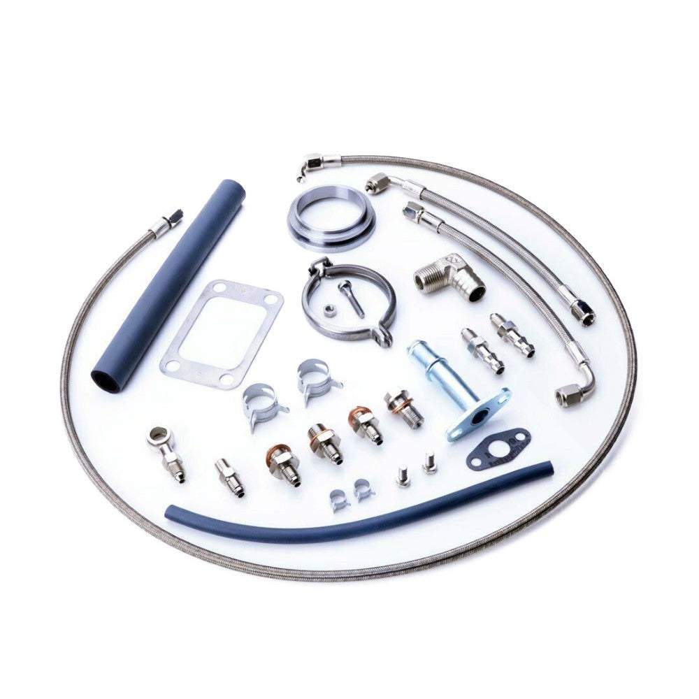 Kinugawa Ball Beairng Turbo 3" TD05H-16G 6cm T3 2.5" V-Band Dump Pipe for Toyota Land Cruiser 1HD