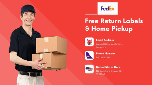 kinugawa free return label by FedEx