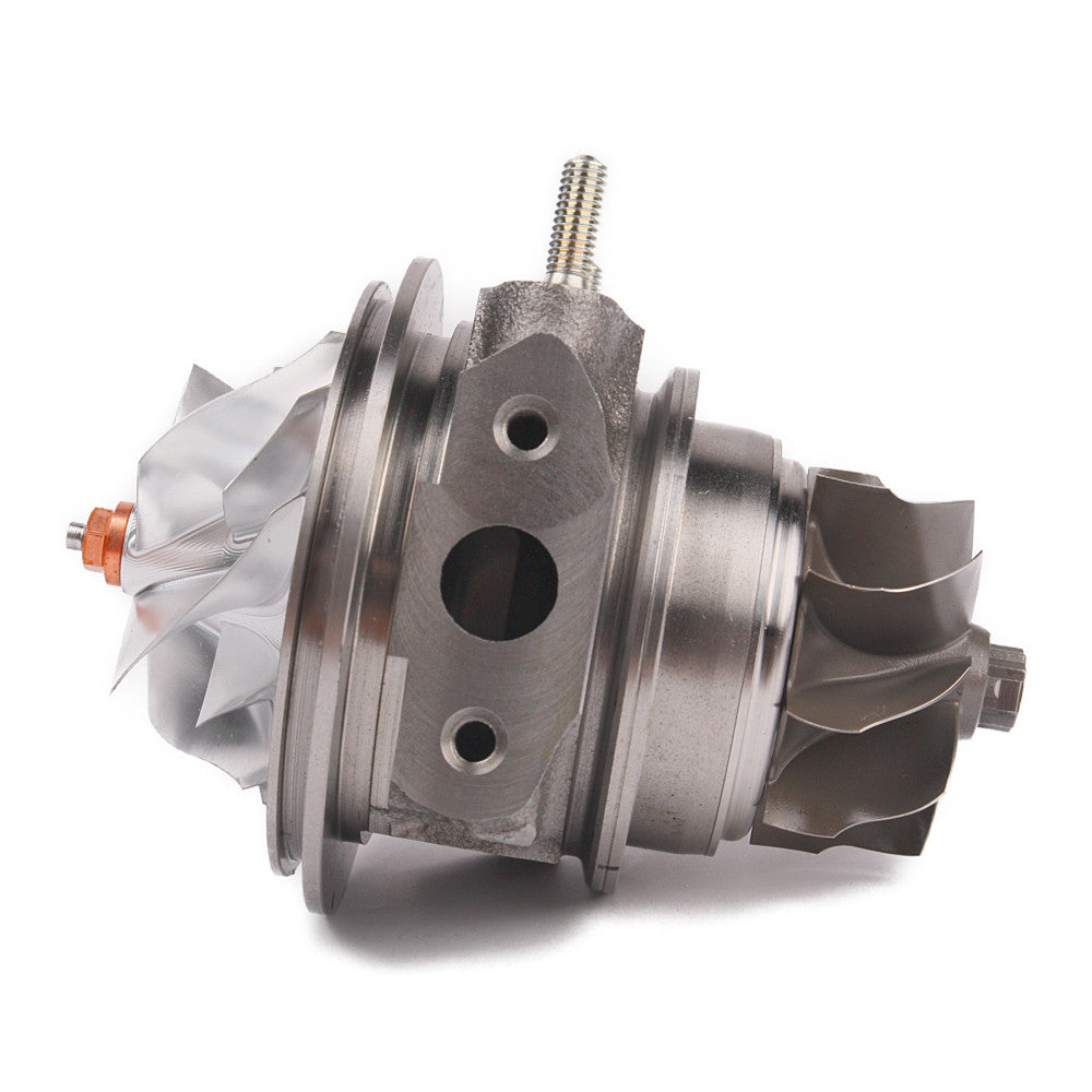 Kinugawa turbo CHRA cartridge for Honda Civic Type R FK8 FL5 Stage 2, showing the turbo core components and branding.