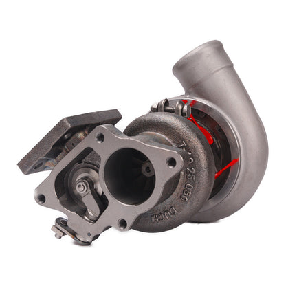 Kinugawa Turbo TD04L 13T 15T turbocharger for Toyota Hilux DTS with 2.4-inch T25 4-bolt internal fitting, part of conversion kit