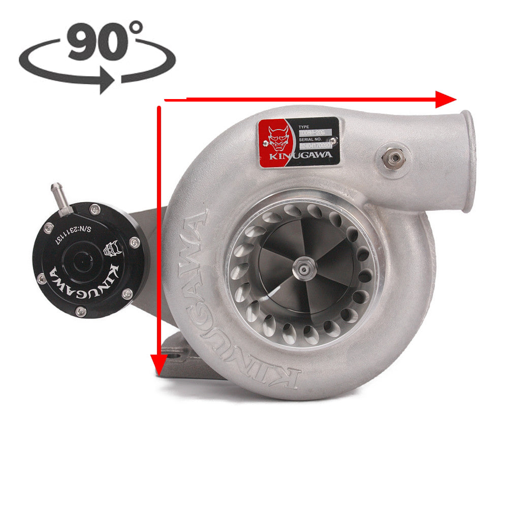 Kinugawa Turbo 3" Anti-Surge TD05H-16G 6cm 2.5" V-Band for Nissan Patrol TD42 Top Mount Water-Cooled 90 Degree