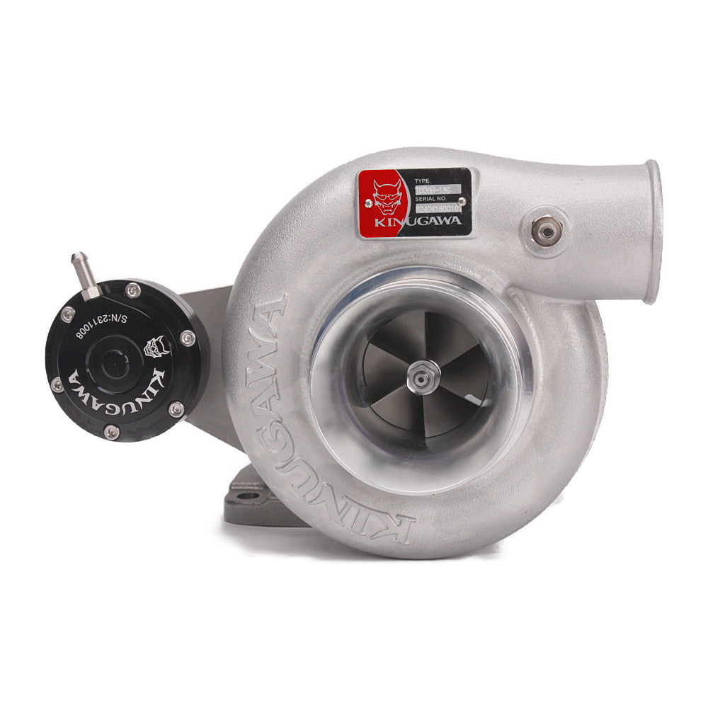 Kinugawa Turbo 3" TD05H-18G V-Band turbocharger for Nissan Patrol TD42, top mount, oil-cooled, 90-degree installation