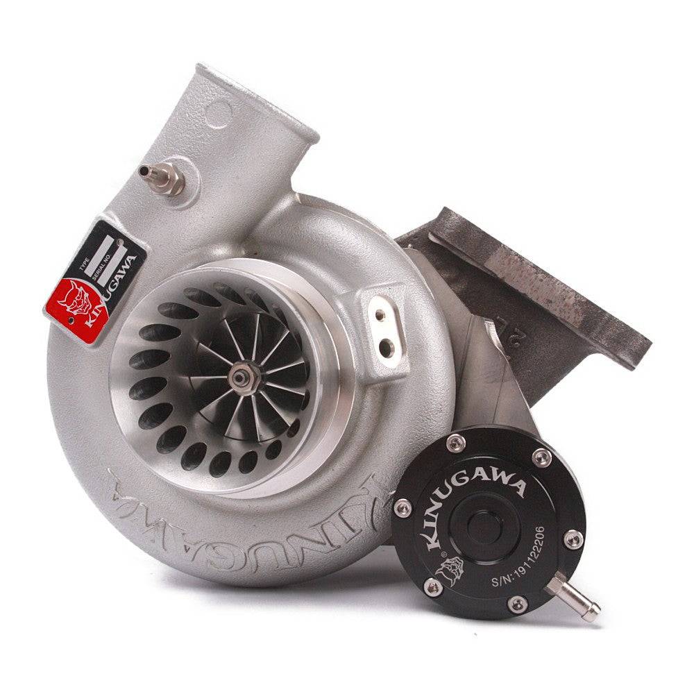 Kinugawa Turbo 3" TD05H-18K for Toyota Land Cruiser 1HD-T, 1HD-FT, 1HD-FTE engine, showing the turbocharger with fast spool design.