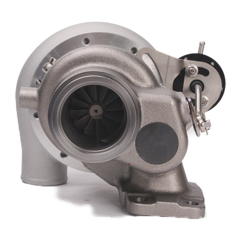 Kinugawa Turbocharger TD05H-16G anti-surge 4-inch V-band for Nissan Patrol, top-mount, oil-cooled, high-merge manifold, TD42 engine