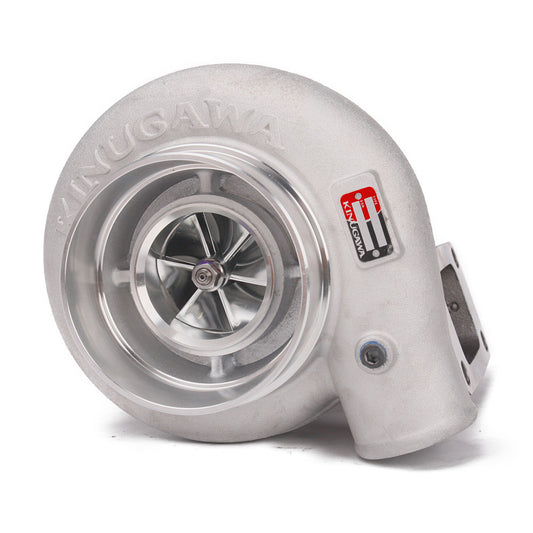 Kinugawa Turbo 4-inch Anti-Surge TD05H-16G T3 V-Band External Wastegate with metal components and V-band flange connection.