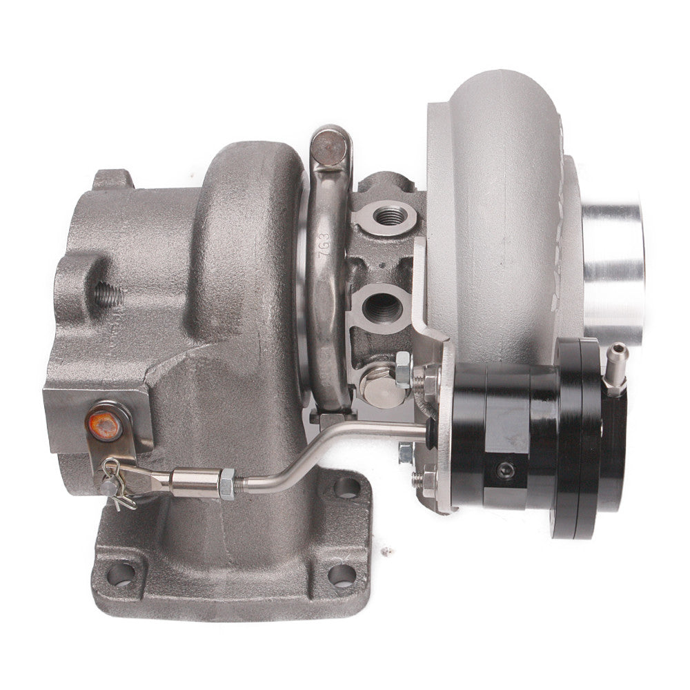 Kinugawa Turbo 4" Anti-Surge TD05H-16K 6cm DTS 3-Bolt 3" V-Band for Nissan Patrol / Radius Merge Manifold TD42 Top Mount Oil-Cooled