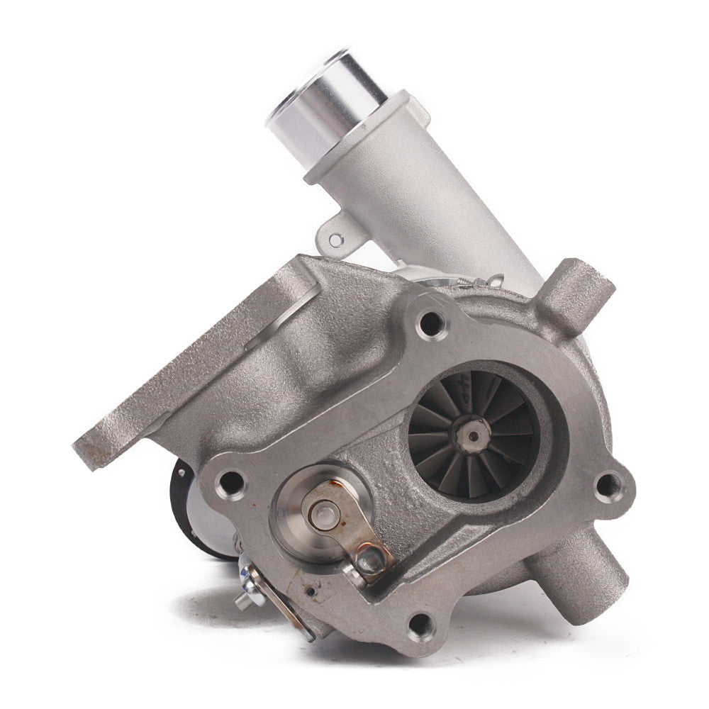 Kinugawa Turbo 4" Anti-Surge TD05H-18G turbocharger for Toyota Land Cruiser 1HD-T 1HD-FTE, shown in the image.