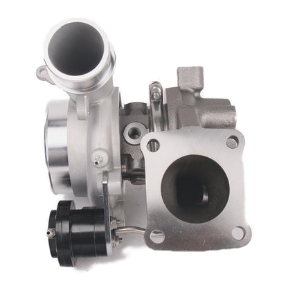 Kinugawa Turbo 4" Anti-Surge TD05H-18G turbocharger for Toyota Land Cruiser 1HD-T 1HD-FTE engines, showing the turbo unit.