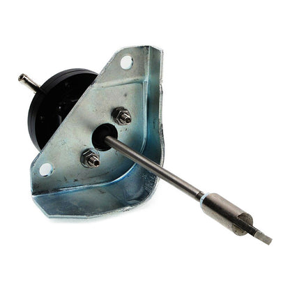 Kinugawa Turbo Adjustable Internal Wastegate Actuator for Mitsubishi Lancer Evo 10 X 4B11T engine, showing the metal actuator and mounting details.