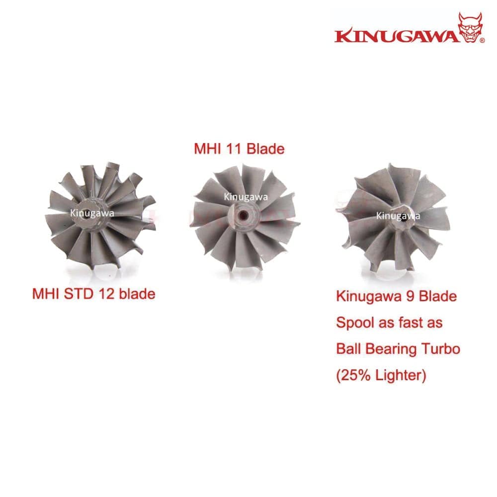 Kinugawa Turbo Ball Bearing 3" TD05H-16K external turbocharger with T3 V-band wastegate, showcasing the turbo and wastegate components.