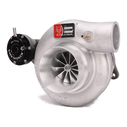 Kinugawa Turbo Ball Bearing 3-inch TF06-18K for Subaru Impreza WRX STi turbocharger, billet cover, non-anti-surge design