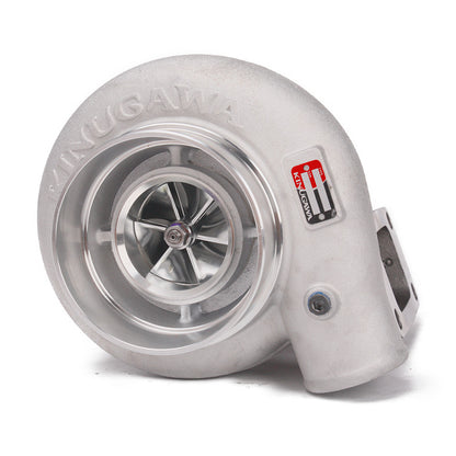 Kinugawa Turbo Ball Bearing 4-inch external turbocharger with anti-surge TD05H-16G T3 V-band wastegate, metallic and compact design
