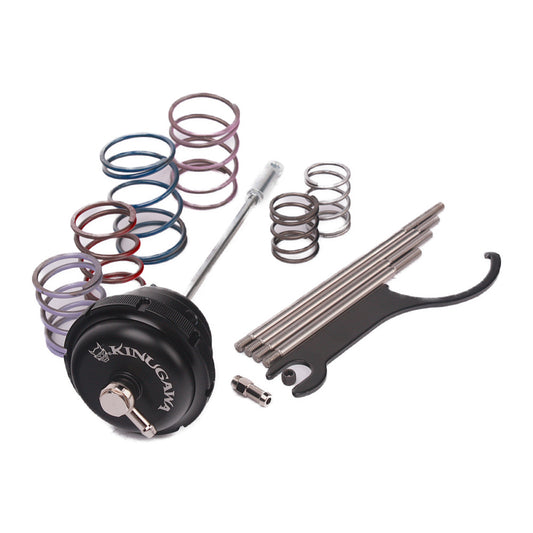 Kinugawa Turbo Big Head Adjustable Wastegate Actuator, universal fit with rod kit, for turbochargers, dual and single port options.