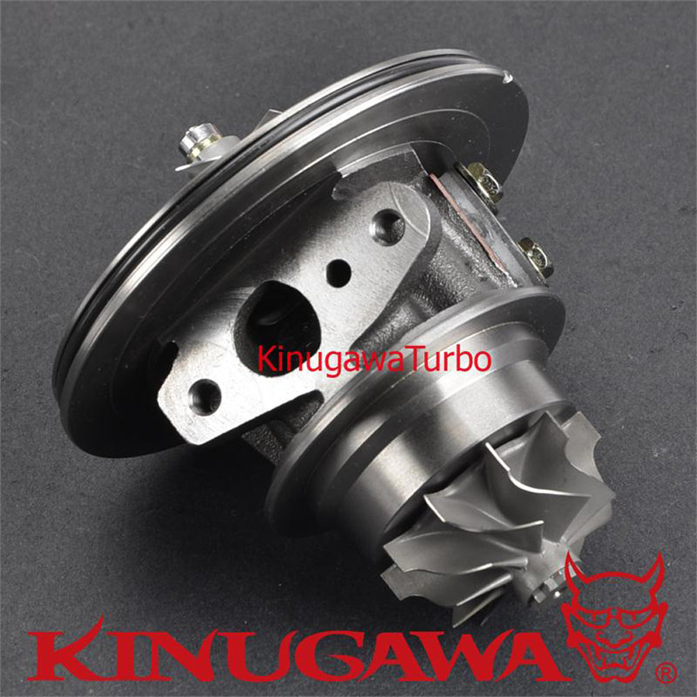 Kinugawa turbo CHRA cartridge for Toyota 1HD-FTE Land Cruiser, featuring bolt-on design for CT12B, CT20B, and CT26 models.