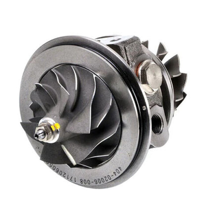 Kinugawa turbo CHRA cartridge for Mitsubishi 6G72T 3000GT and Dodge Stealth, TD04HL-19T upgrade, shown in image.