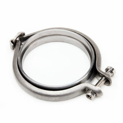 Kinugawa turbo dump pipe flange for TD05H, TD06SL2, TD06H turbine housing with 3-inch V-band outlet, high-performance automotive part