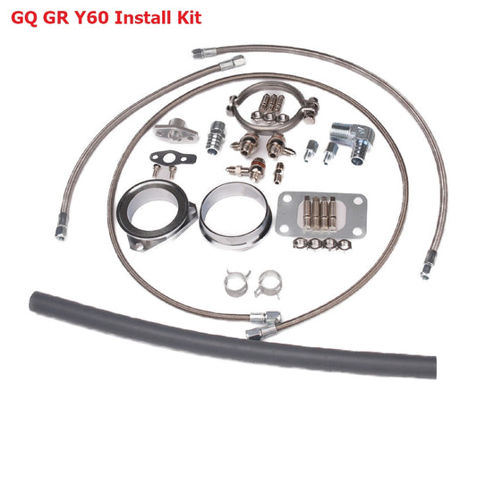 Kinugawa Turbo Oil & Water Line Kit For for Nissan Patrol Safari TD42 TD05 TD06 Water-Cooled Turbo w/ 6cm 8cm 3 Bolts V-Band Turbine Housing