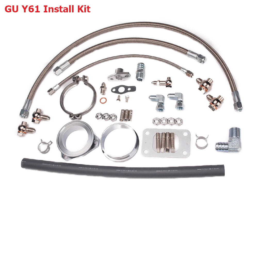 Kinugawa Turbo Oil & Water Line Kit For for Nissan Patrol Safari TD42 TD05 TD06 Water-Cooled Turbo w/ 6cm 8cm 3 Bolts V-Band Turbine Housing