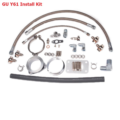 Kinugawa Turbo Oil & Water Line Kit For for Nissan Patrol Safari TD42 TD05 TD06 Water-Cooled Turbo w/ 6cm 8cm 3 Bolts V-Band Turbine Housing