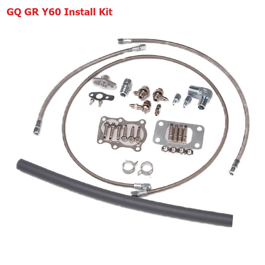 Kinugawa Turbo Oil & Water Line Kit for Nissan Patrol Safari TD42 TD05 TD06 Water-Cooled Turbo w/ Bolt-On Turbine Housing