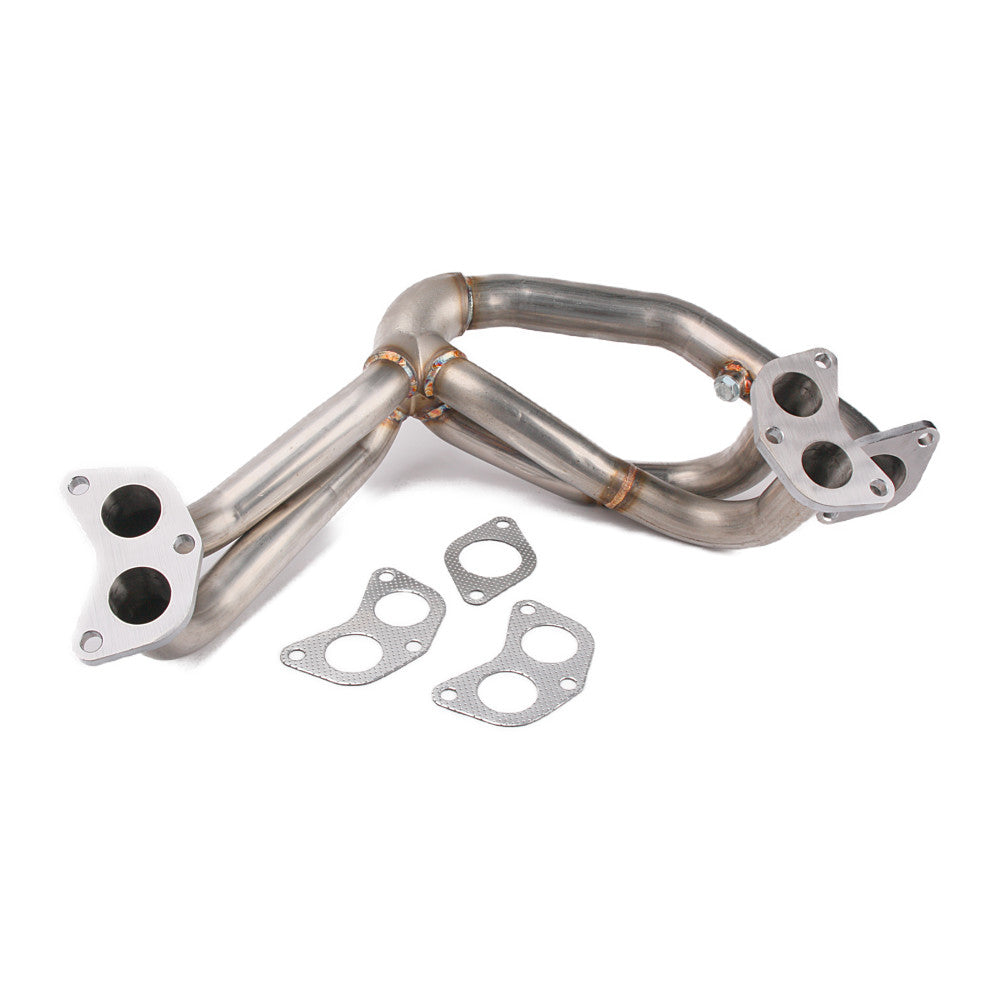 Kinugawa Turbo Subaru WRX and STI EJ25 equal length header manifold, stainless steel construction with polished finish.