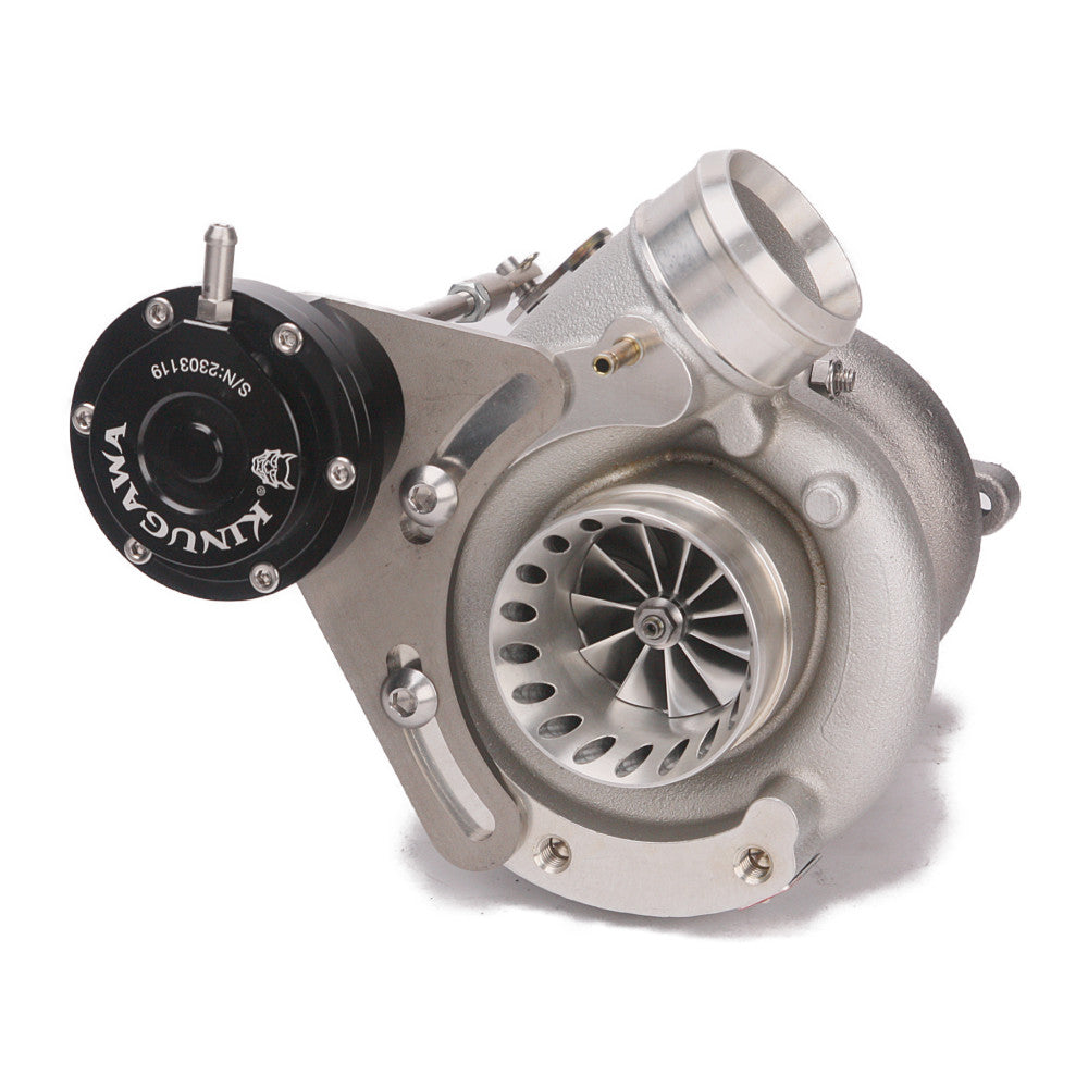Kinugawa Turbo TD04L-15G for Isuzu 4JG2T, 4JG2, 4JH1 diesel engine, replacing IHI RHF5/RHF4, with +40% torque boost.
