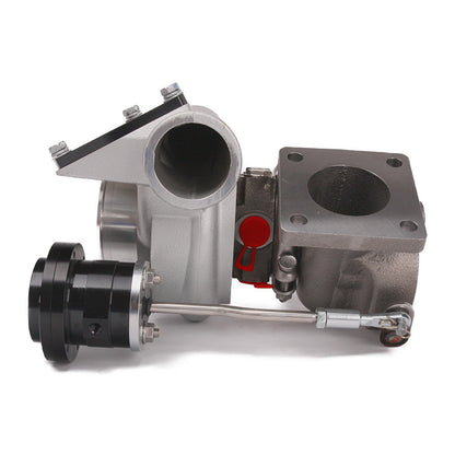 Kinugawa Turbo TD04L 19T 20T for Mazda Mazdaspeed MX-5 Miata 1.8T, compact turbocharger with metal housing and turbine wheel.
