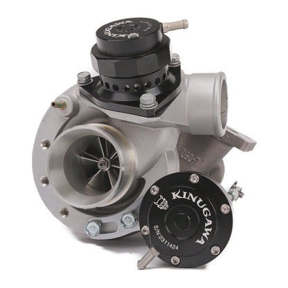 Kinugawa Turbo TD04L 19T 20T turbocharger for Mazda Mazdaspeed MX-5 Miata 1.8T, showing the compressor and turbine housing.