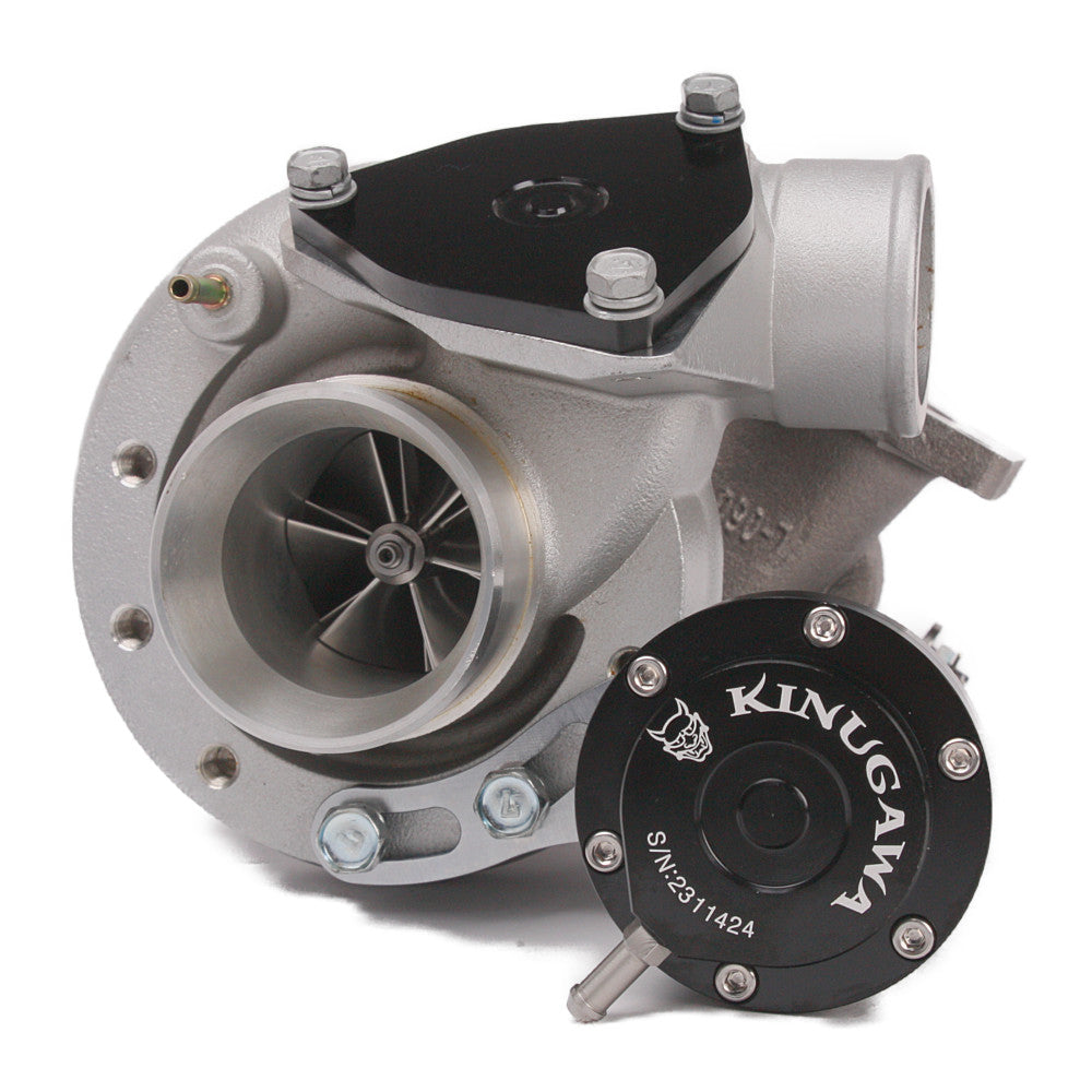 Kinugawa Turbo TD04L 19T 20T for Mazda Mazdaspeed MX-5 Miata 1.8T, turbocharger with metal housing and compressor wheel.