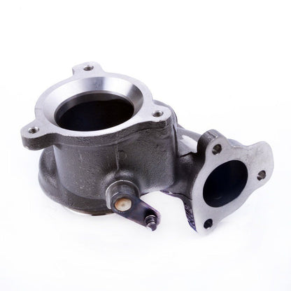 Kinugawa TD04L turbo turbine housing with A/R 6cm for Saab 9-3 2.0T B207L B207R Aero, showing the cast metal construction.