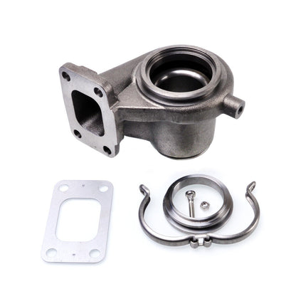 Kinugawa Turbo TD05H T3 turbine housing with V-band, 2.5/3 inch, A/R 6cm, internal gated for turbocharger systems.
