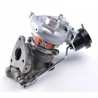 Kinugawa Turbo TF035HM-15G for Mitsubishi Colt CZT Ralliart, turbocharger with polished metal finish and detailed compressor wheel.
