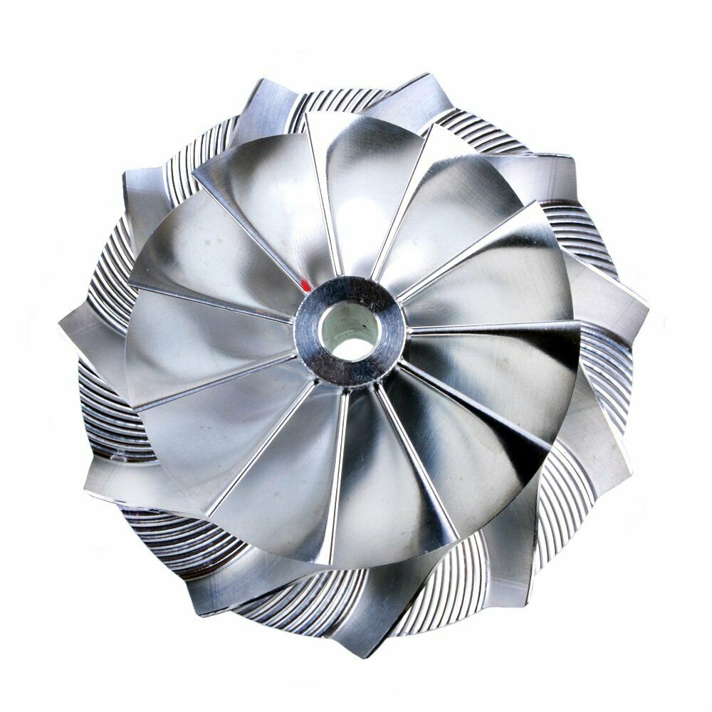 Kinugwa Turbo Billet Compressor Wheel for Mitsubishi Lancer Evo 4-9 16G 18G 20G 4G63T engine, high-performance turbo upgrade.