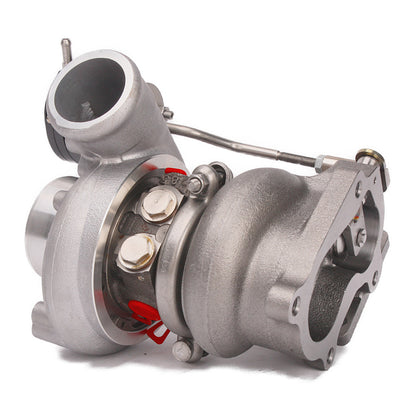 Kinugawa Turbo TD04L-19T for Isuzu 4JG2T, 4JG2, 4JH1 models, showcasing the turbocharger with brand markings and metal components.