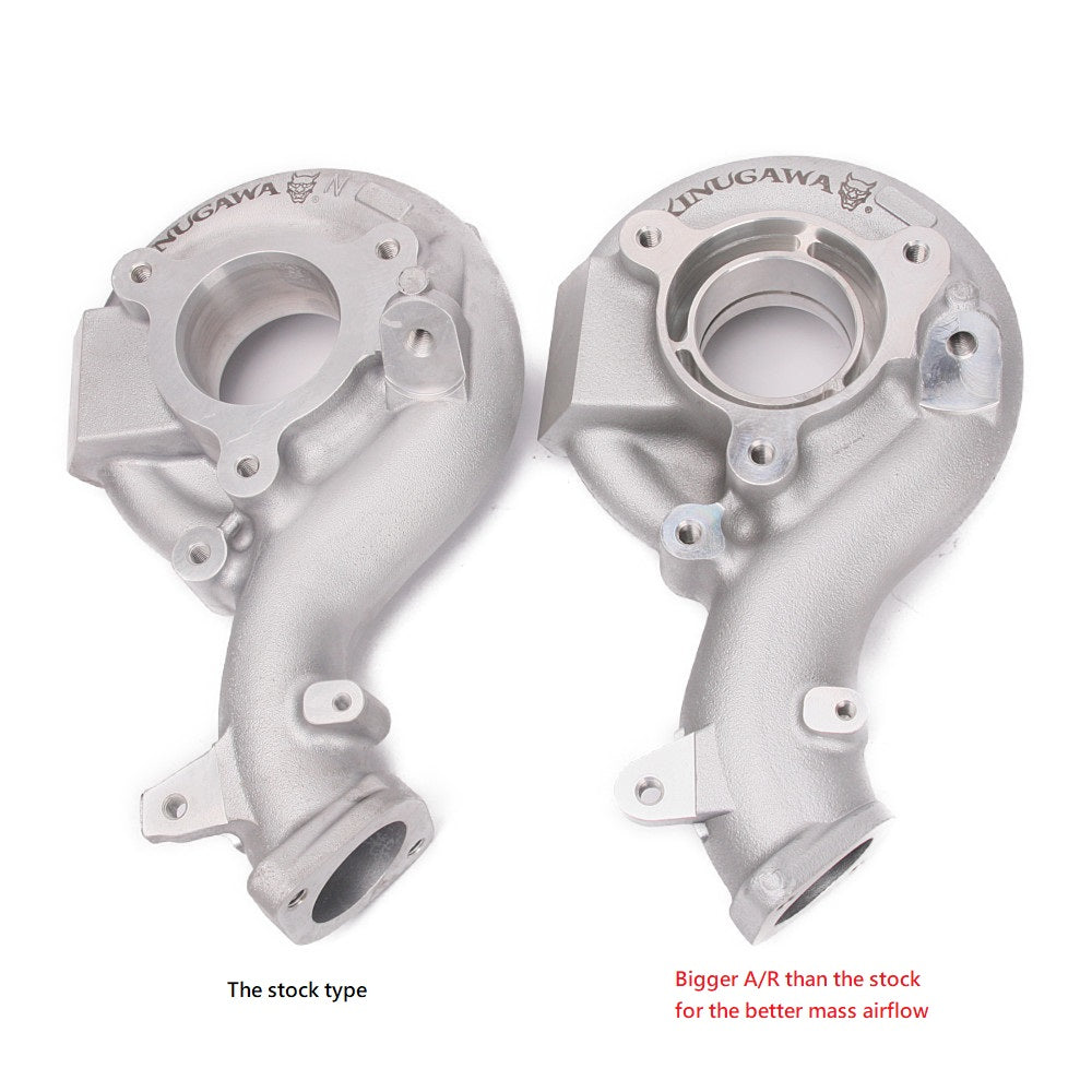 Kinugawa Turbo TF06-18K Stage 2 turbocharger for Mitsubishi Lancer EVO 10 with 4B11T engine, high-performance upgrade.