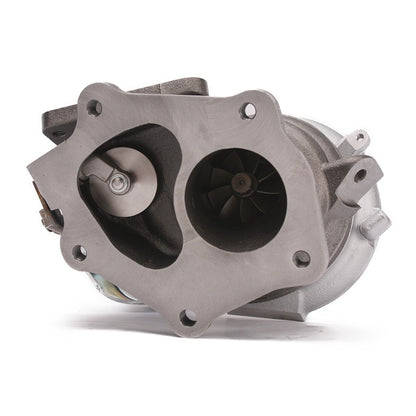 Kinugawa Turbo TF06-18K Stage 2 turbocharger for Mitsubishi 4B11T Lancer EVO 10 X RS GSR GST SE Ralliart, with detailed components visible.